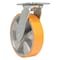 Vestil Polyurethane Swivel Caster 8 In. Diameter x 2 In. Width 1543 Lb. Capacity Orange/Silver CST-VE-8X2PUA-S - alternate 3